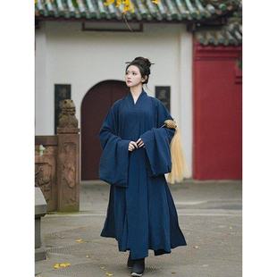 道袍夏季 道家长袍传统三清领道家道袍男女太极居士道服 大小袖