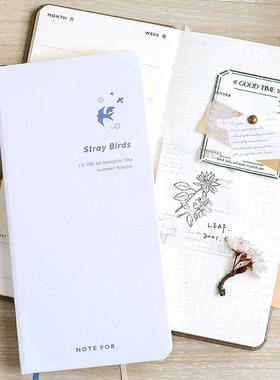 week周记2026自填全年计划考试本子系手帐复古森絮语无声清新slim