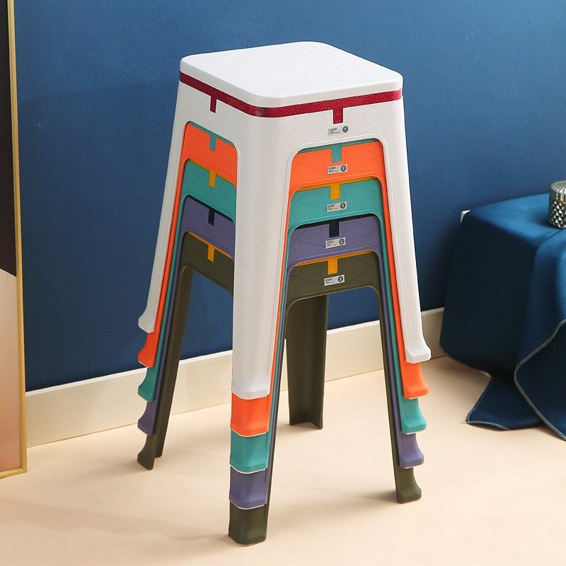 轻奢塑料凳子套装简约欧式餐厅家用脚凳时尚椅高加厚成人氪线椅子,住宅家具,高脚凳,淘宝优惠券,粉丝福利购,淘宝优惠卷