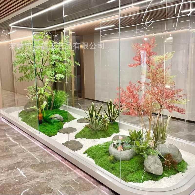 仿真马醉木室内装饰绿植造景大型假吊钟树橱窗天井假植物简约景观