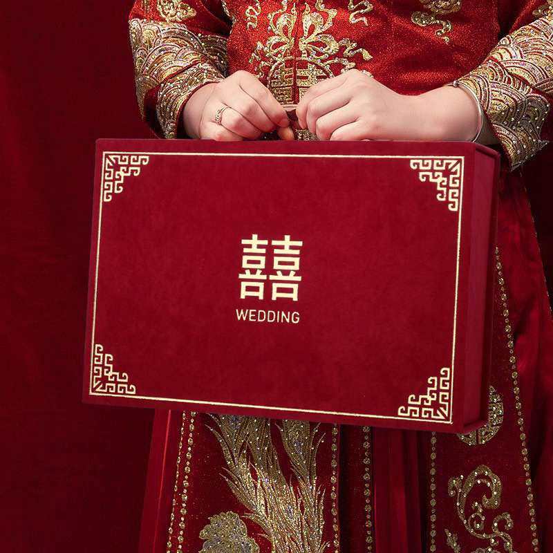 批发婚庆用品新娘金葱礼金婚礼彩礼陪嫁结婚陪嫁箱箱绒布箱箱手提,节庆用品/礼品,礼金箱,淘宝优惠券,粉丝福利购,淘宝优惠卷