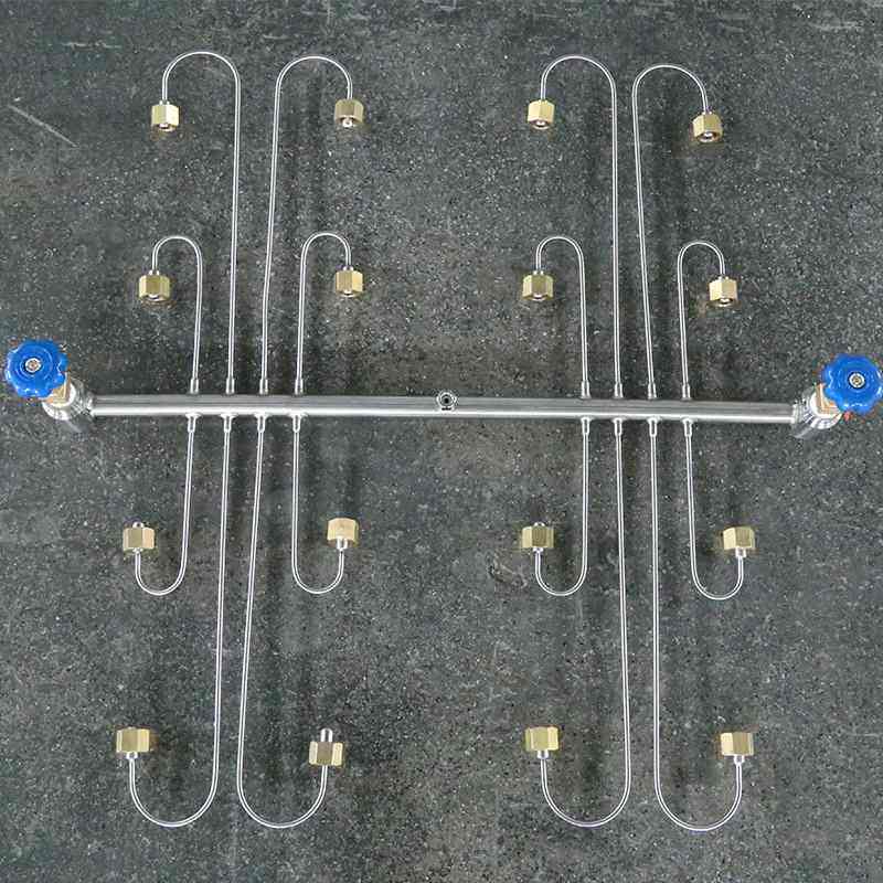 集装格汇流排集装全自动切换氧气汇流排 装置充气 集中供气排