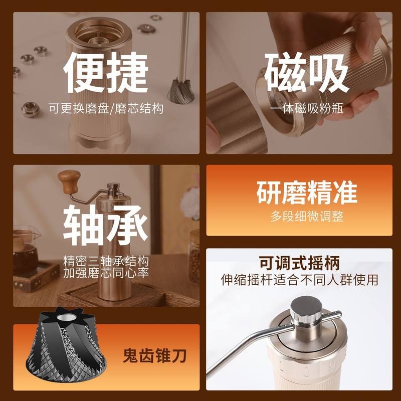 跨境手摇磨豆机专业咖啡研磨器手摇咖啡机磨豆机厂家批发