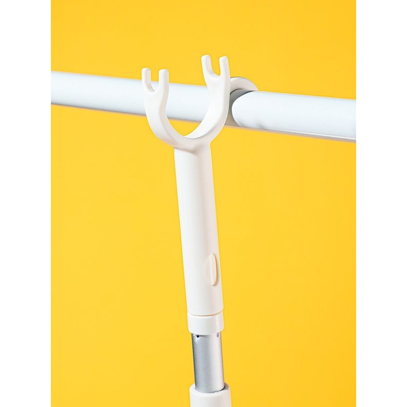 日式撑衣杆铝杆杆叉晾衣杆叉衣服衣头伸缩晒衣丫家用加长杆子撑