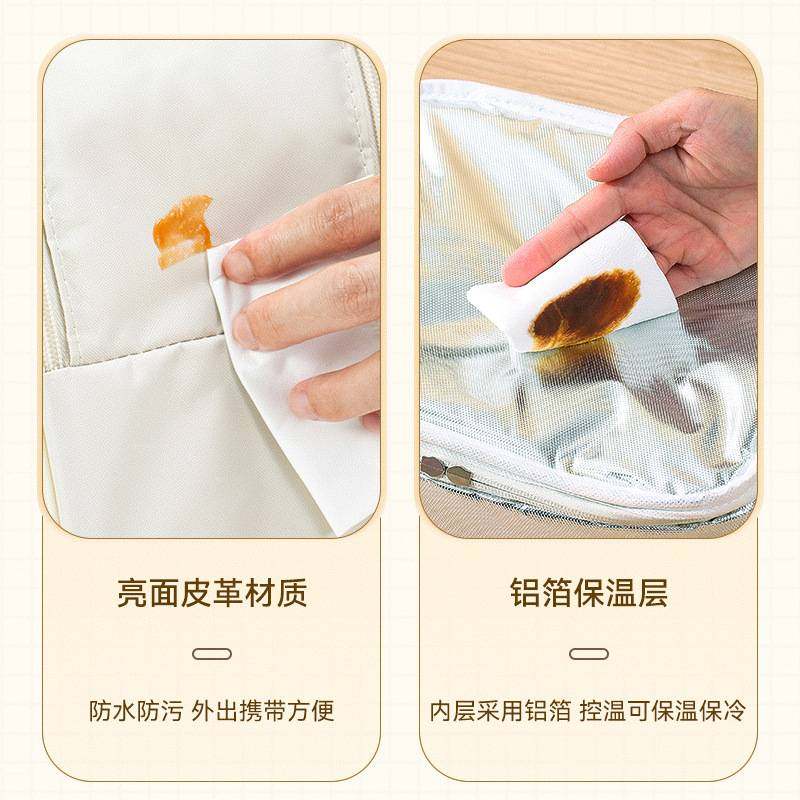 手提方形饭盒保温袋上班族便携野餐外出餐便当包包带周末大容量,收纳整理,便当包,淘宝优惠券,粉丝福利购,淘宝优惠卷