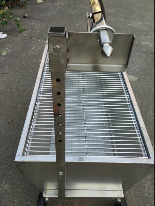 自动翻转烤全羊烧烤炉架子商用家用户外木炭烤羊腿加大加厚烤乳猪