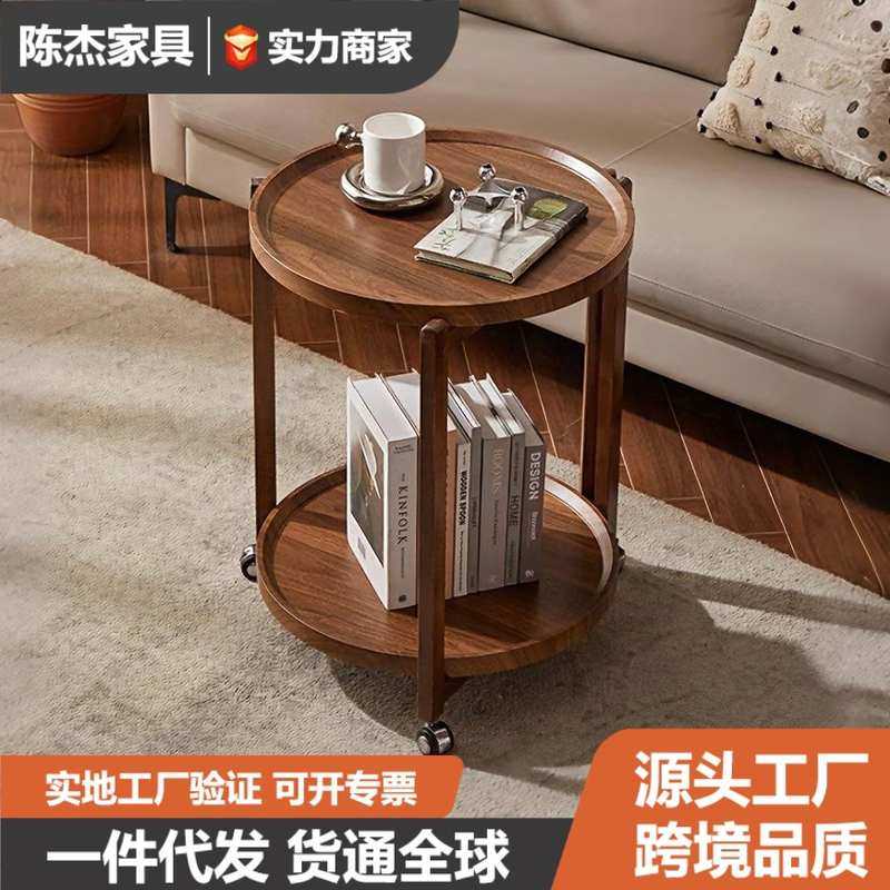 可移动小推车桌子边几客厅茶几沙发厨房推车橡胶木置物架移动茶几,住宅家具,移动边几/推车,淘宝优惠券,粉丝福利购,淘宝优惠卷
