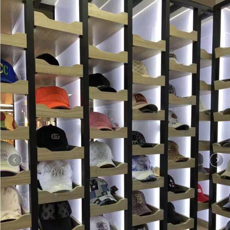 批发定制服装店帽子展示架上墙帽托陈列架不锈钢帽架多层棒球帽带,收纳整理,帽子收纳架,淘宝优惠券,粉丝福利购,淘宝优惠卷