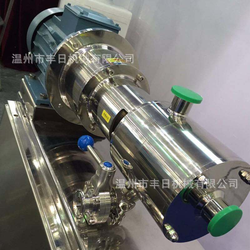 管线式三级乳化泵 卫生级不锈钢混合均质剪切乳化泵 304材质变频