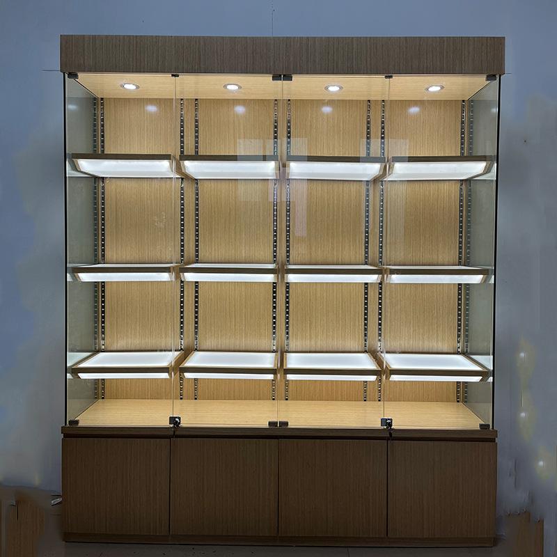 玻璃展示柜奖牌证书礼品汽车药店陈列模型钢化玻璃源头工厂货柜