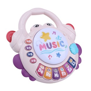 螃蟹音乐鼓宝宝音乐手鼓玩具个鼓早教3 9婴儿拍拍岁1拍月益智