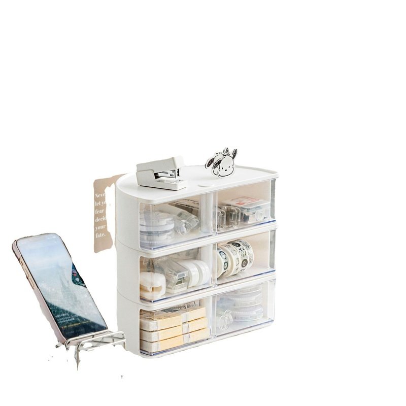 高颜值桌面透明塑料旋转化妆品多功能首饰叠加收纳口红半圆收纳盒,收纳整理,化妆箱/盒,淘宝优惠券,粉丝福利购,淘宝优惠卷