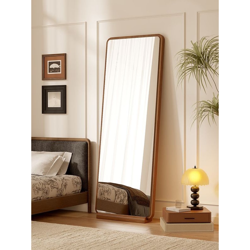 中古全身镜落地镜家用轻奢高级镜子挂墙试衣镜女生卧室简约穿衣镜