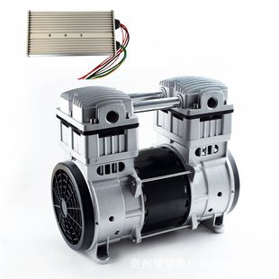 锦穗科技24V48V1500W车载直流油微型无气泵空压机变频小型压缩机