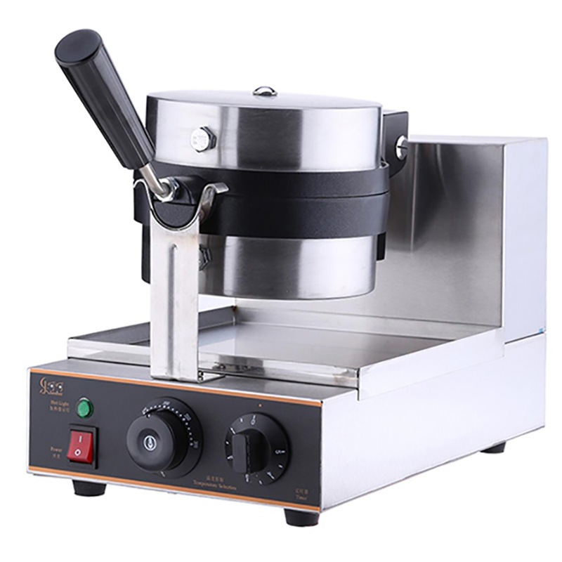 LEHEHE2205松饼机定时鸡蛋仔圆形华夫饼机加厚旋转华夫炉 蛋仔机