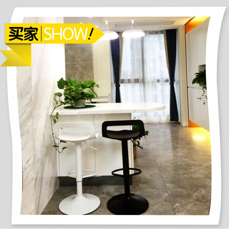 吧台椅升降酒吧椅子靠背高凳子家用吧凳现代简约吧椅收银台高脚J&