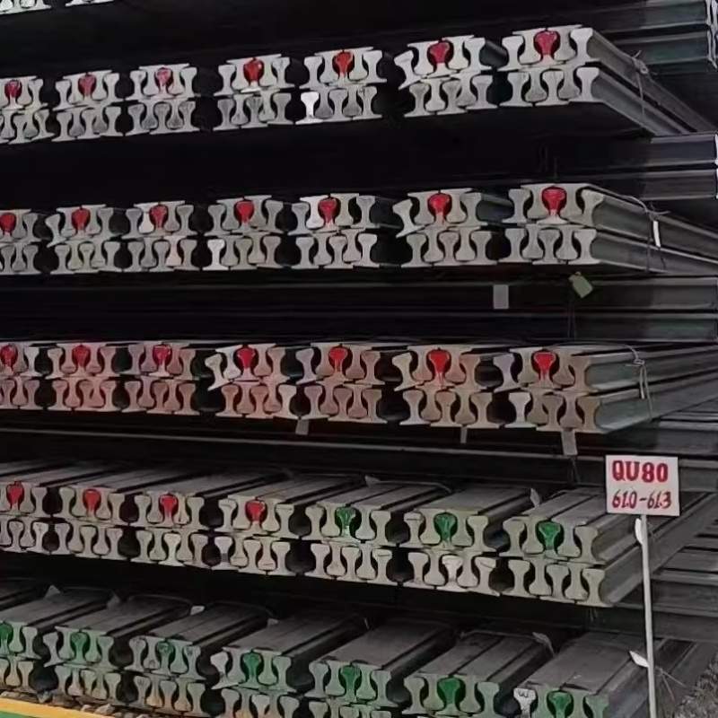 道轨槽钢铁轨管夹废旧轨道钢轨手工铁砧子伸缩门摆件导轨轨钢重轨