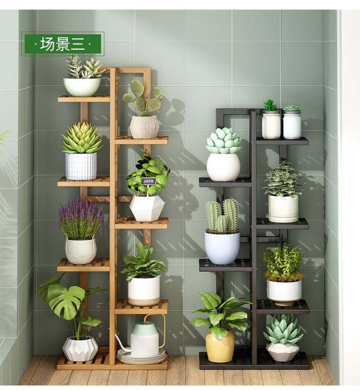 阳台花架落地多层花架子实木置物架简约客厅盆置物架现代肉架子多,住宅家具,花架/花几,淘宝优惠券,粉丝福利购,淘宝优惠卷