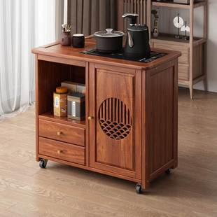 移动茶桌家用小茶台茶水柜茶车功夫茶几烧水壶一体边柜茶具套装