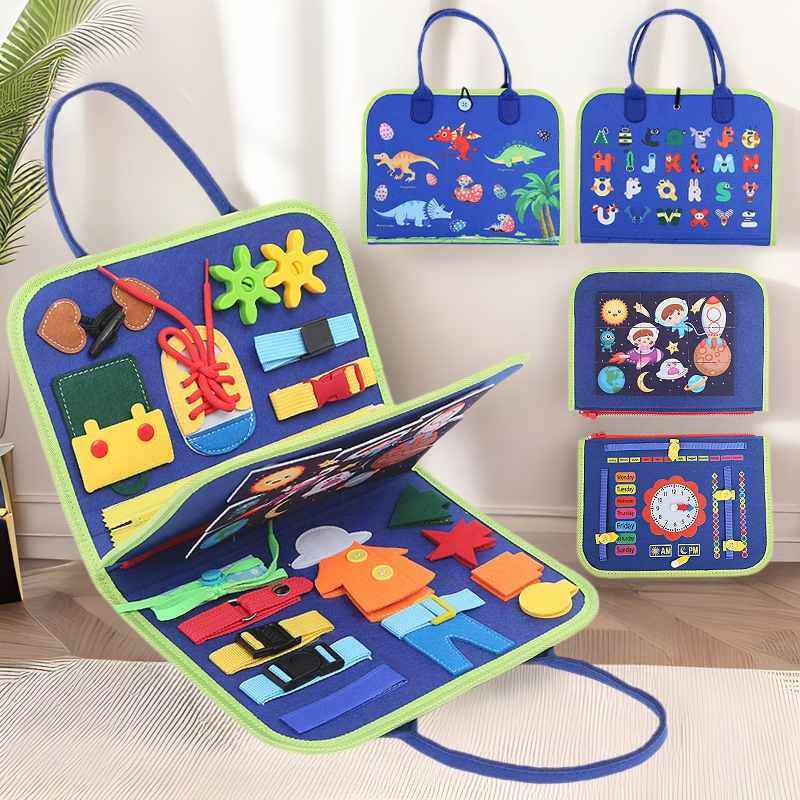跨境毛毡学习板忙碌板儿童早教板玩具智力开发热卖新款益智,玩具/童车/益智/积木/模型,早教闪卡/潜能开发卡,淘宝优惠券,粉丝福利购,淘宝优惠卷
