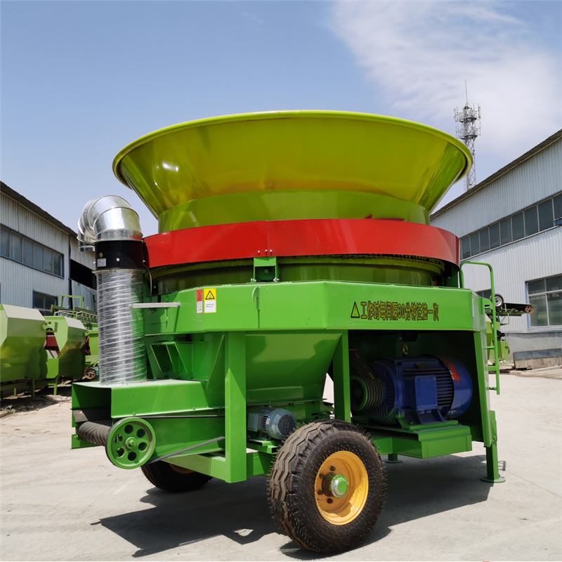 圆桶式花生秧揉丝机牛羊养殖移动式稻草破碎机成捆玉米秸秆粉碎机