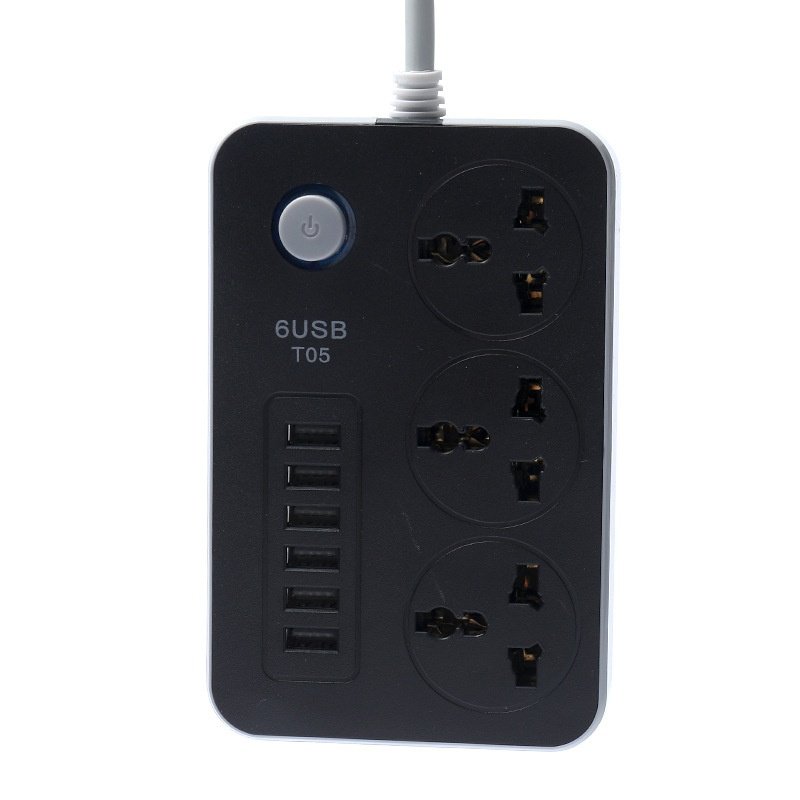 桌面插座6USBTO5#3.1A充电黑色电商数码虾皮快速,电子/电工,USB插座/快充插座,淘宝优惠券,粉丝福利购,淘宝优惠卷