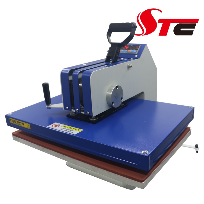 STC尚成厂家40*60cm锦旗 T恤成衣帆布包手动美式摇头烫画机