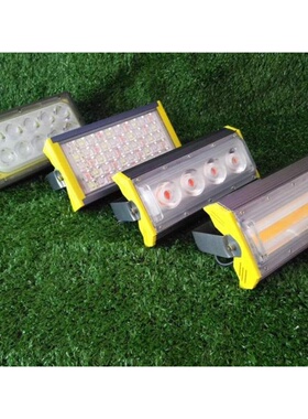 led投光灯射灯室外户外照明广告防水50w100W照树30w金黄绿色 红色