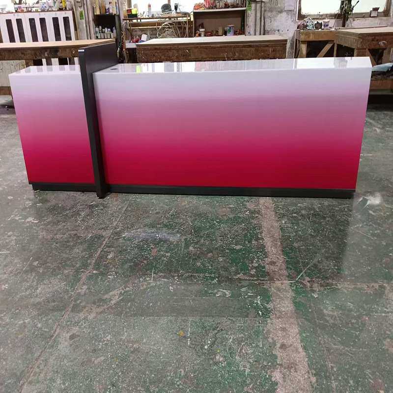 亚克力发光前台 渐变色公司接待台 收银台桌子柜台展示柜设计定制,商业/办公家具,前台/柜台,淘宝优惠券,粉丝福利购,淘宝优惠卷