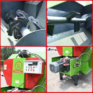 养殖厂全混合日粮制备机喂牛养羊饲料粉碎搅拌一体机草料搅拌