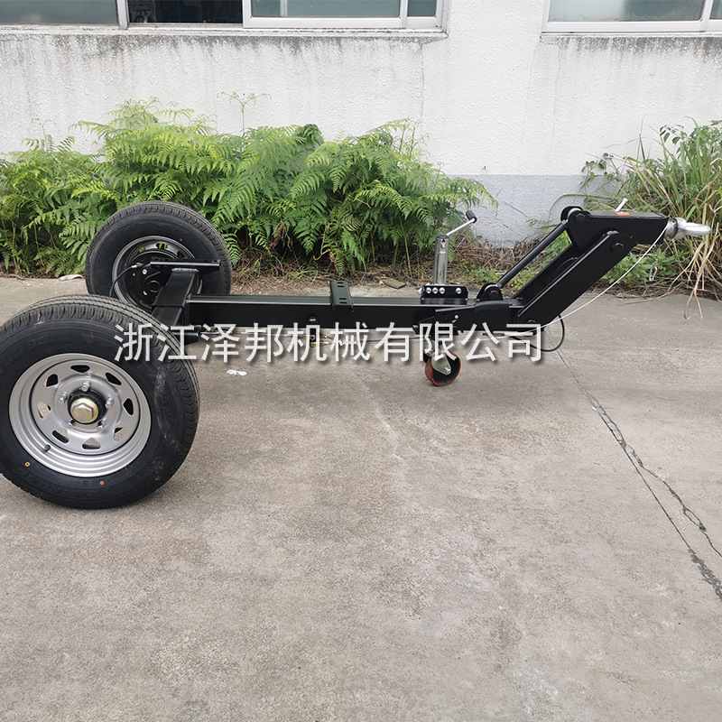 两轮撞击刹牵引拖车后桥发电机组橡胶扭力轴水泵拖车车轴底盘厂家