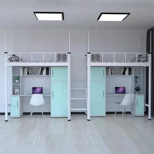 上床下桌组合床学校寝室高架床学生公寓床大学生宿舍床上床下柜
