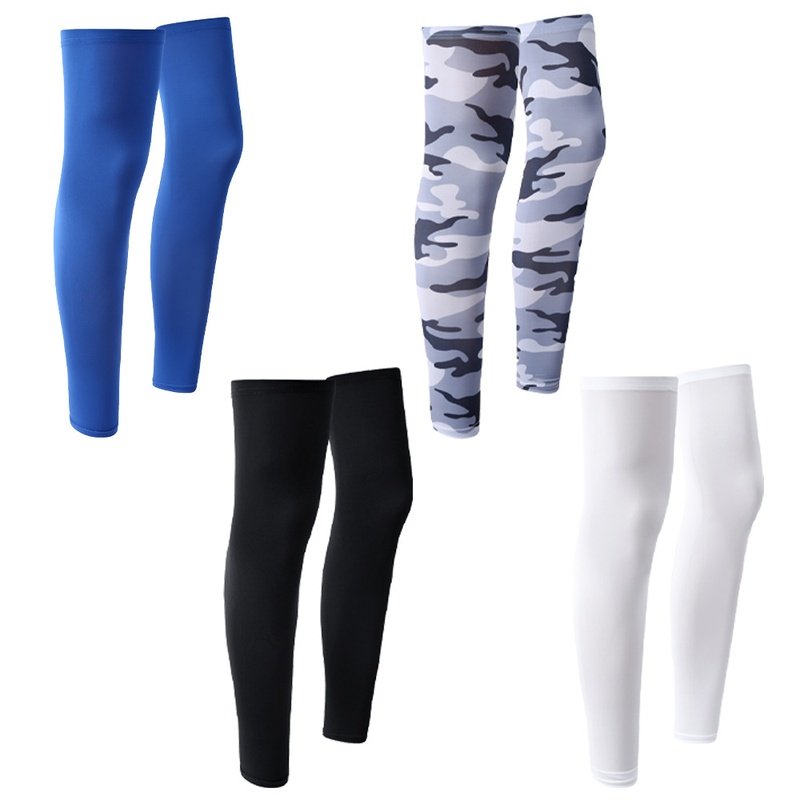 夏季户外骑行防晒腿套冰篮球运动脚丝袜套护腿套跑步冰凉护膝袖套