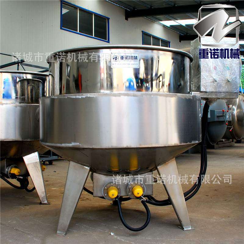 新夹层锅电加热夹层锅熬糖600升夹层锅304不锈钢可倾电磁夹层锅