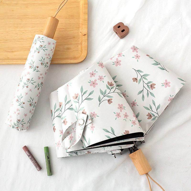 太阳伞防晒防紫外线女晴便携小巧ins全自动雨伞折叠两用遮阳伞雨