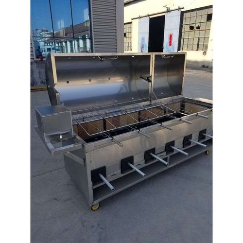 厂家现货烤全羊炉全自动无烟烤全羊烤羊排烤兔烤羊腿炉烤鸭炉