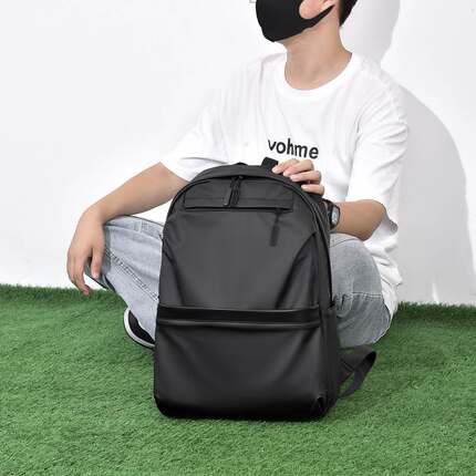 新品 新款皮膜旅行包大容量学生书包笔记本电脑包轻便休闲背包男