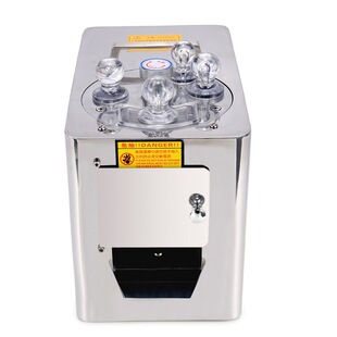 富力中药材切片机五大齿轮西洋参三七玛卡天麻中药材切药机商用