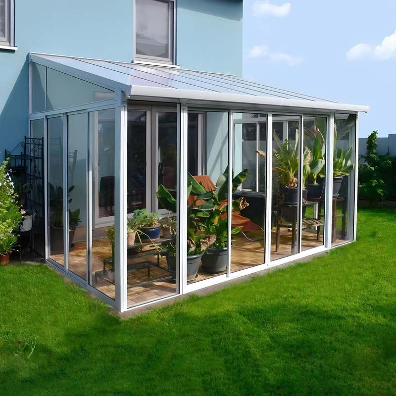 铝合金折叠门阳光房户外中空钢化玻璃花园露台推拉门玻璃屋可折叠
