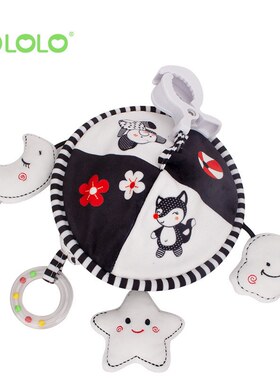 TOLOLO黑白婴儿玩具云朵推车婴儿床铃吊伞