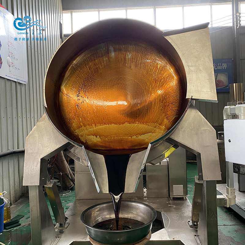 定制熬糖锅 全自动大型酱油厂炒焦糖色机器 隆泽熬糖化糖设备机器