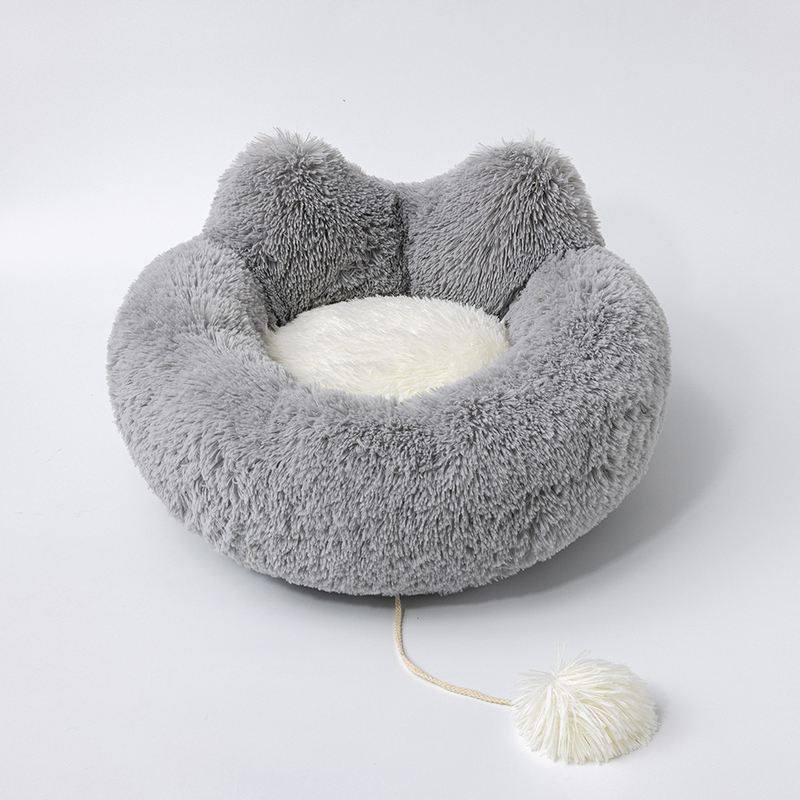 卡通猫笼猫窝长毛绒犬垫踩宠物猫窝中小型奶耳朵圆狗窝窝,宠物/宠物食品及用品,猫窝/屋/帐篷/沙发,淘宝优惠券,粉丝福利购,淘宝优惠卷