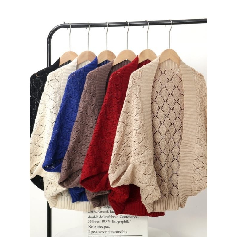 开衫披肩春秋季慵懒外穿毛衣女宽松新中式旗袍外搭小外套坎肩斗篷