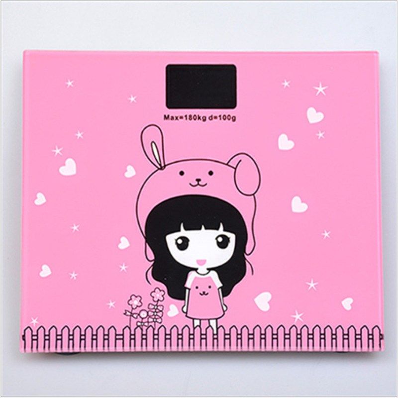 家用体重称智能电子秤人体迷你精准礼品印电子称秤LOGO可