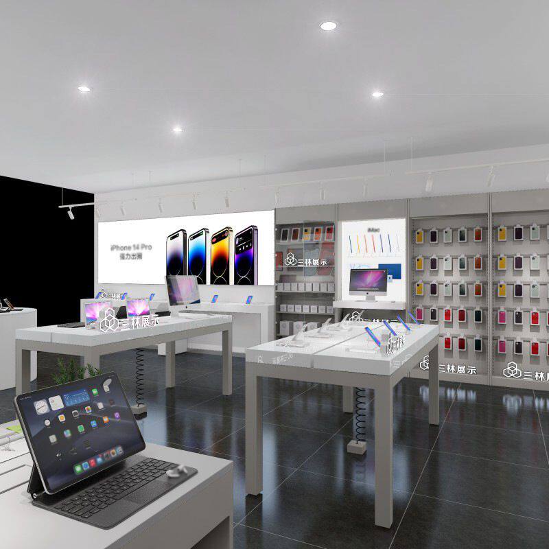 APR体验台展示桌手机店整店展柜通信电子产品展示柜台陈列架展台