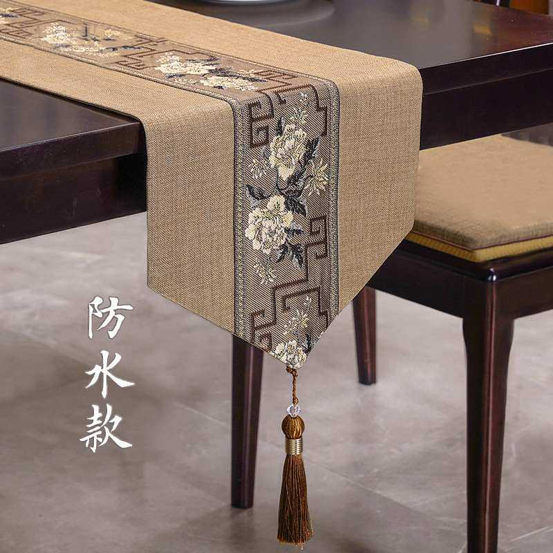 防水桌旗新中式禅意台布简约高级茶席奢布桌布轻茶几现代感高端茶,居家布艺,茶席,淘宝优惠券,粉丝福利购,淘宝优惠卷