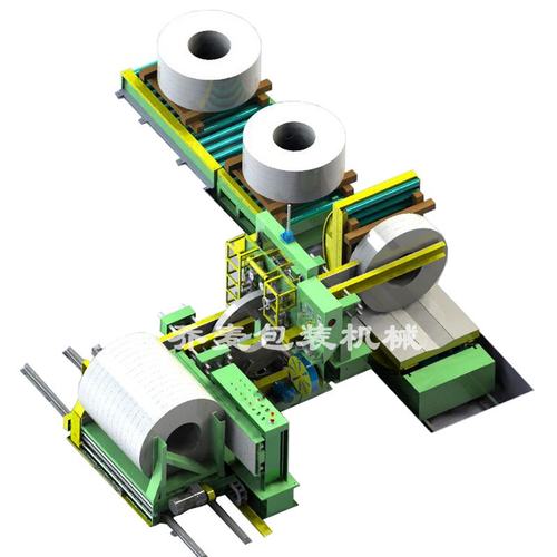 立式钢带缠绕机钢卷打包机自动缠绕包装机易操作省人力乔麦售后赞