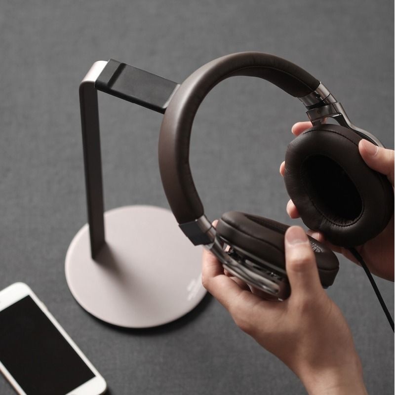 韩国铝合金属耳机支架h-stand耳机展示架 头戴式耳机收纳架一件代