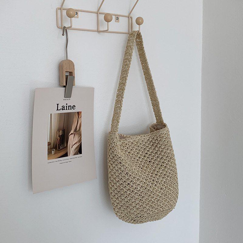 新品 韩版手工包时尚草编包水桶包海边度假沙滩包,箱包皮具/热销女包/男包,水桶包,淘宝优惠券,粉丝福利购,淘宝优惠卷