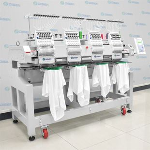 四头高速电脑绣花机大型全自动帽绣机全新商用刺绣平绣机厂家价格